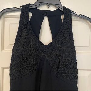 Vintage Carole Little embellished cocktail dress black
